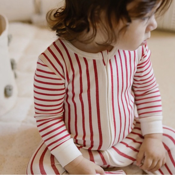 Pehr Other - Pehr Ribbed Baby Sleeper 3-6 mos zippy great condition 100 % cotton